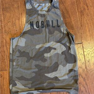 NOBULL Tank Top - Brown and Gray Camo